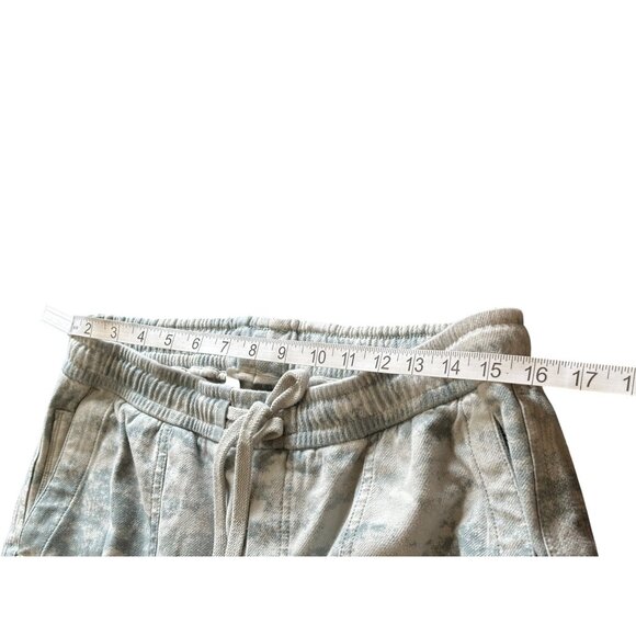 Athleta Farallon Jogger Pants Drawstring Atleisure Tie Dye Gray White Sz M - Picture 5 of 11